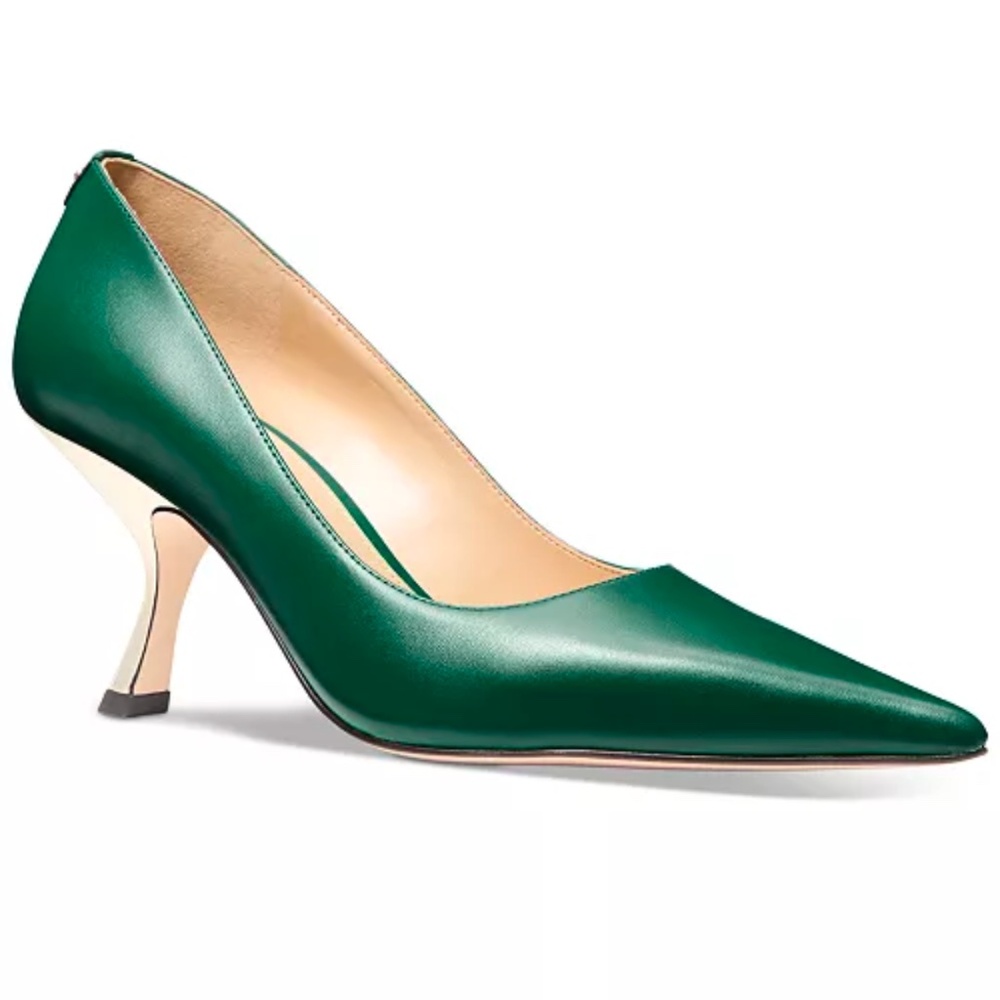New Michael Kors Women's Luna Green Pointed Toe Pumps